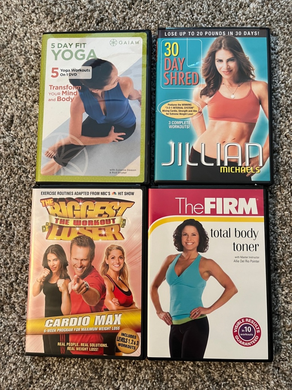 Set of 4 Fitness DVDs